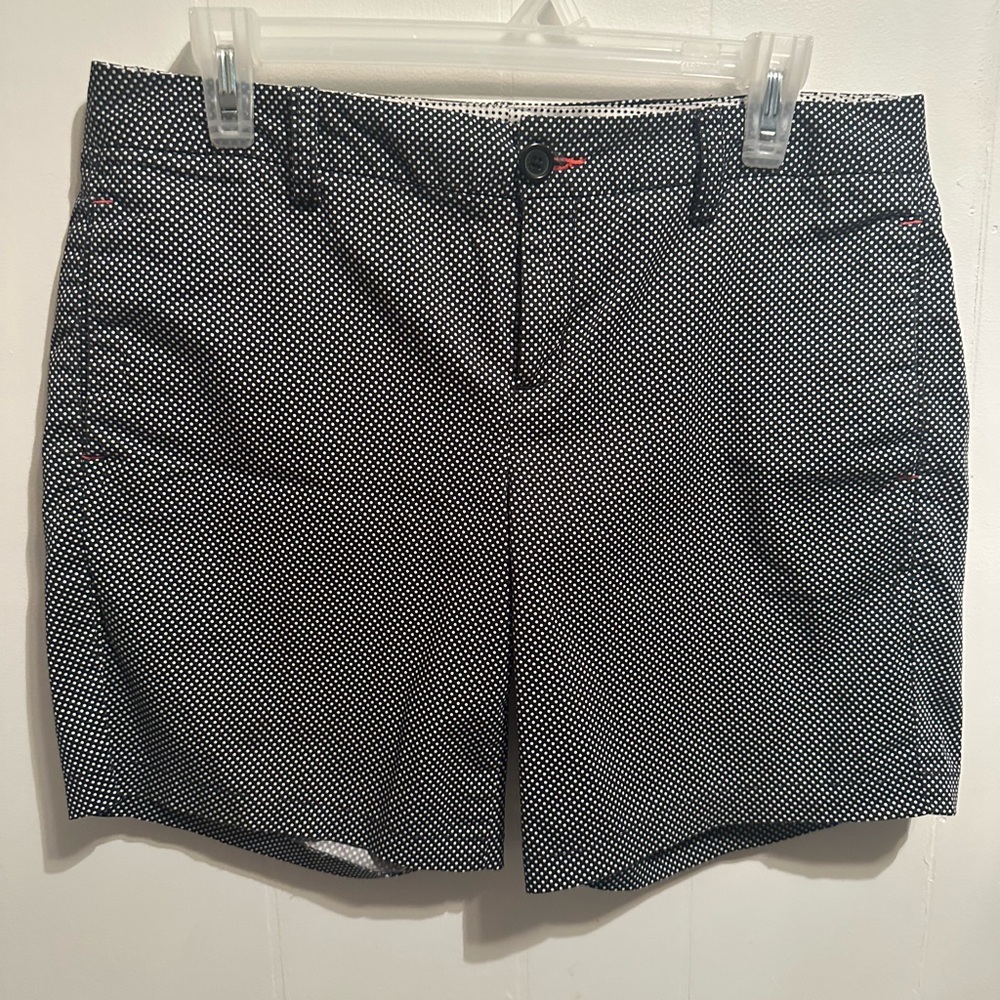 Tommy Hilfiger Black and White Cargo Shorts